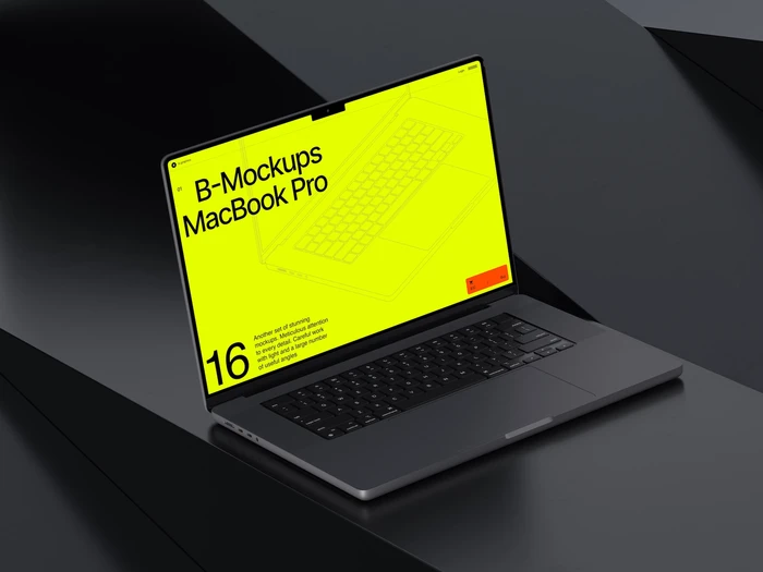 B-Mockups: Macbook Pro, 09