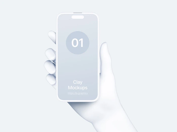 Hands Clay Mockups, 09