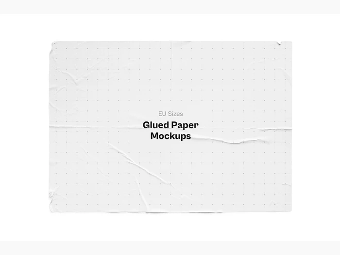 Glued Paper Mockup, EU, 09