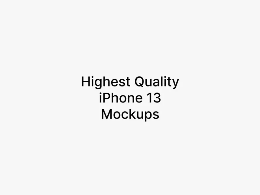 iPhone 13 Mockups 2