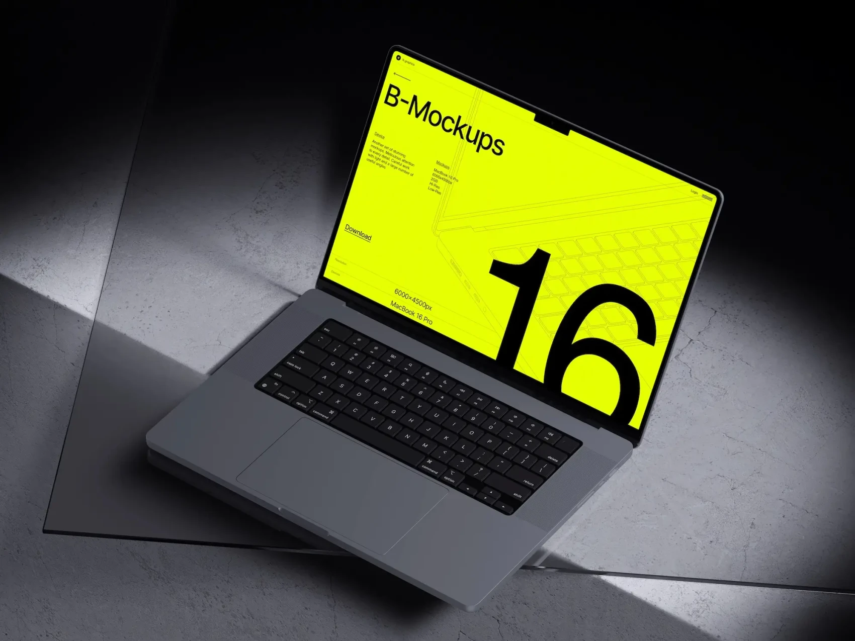 B-Mockups: MacBook 16 Pro 17