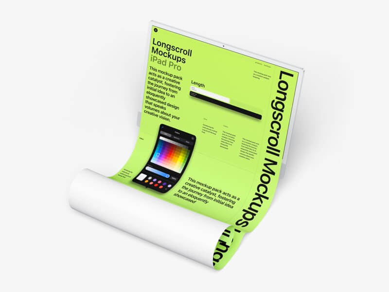 iMac 24 Longscroll Mockup, 04