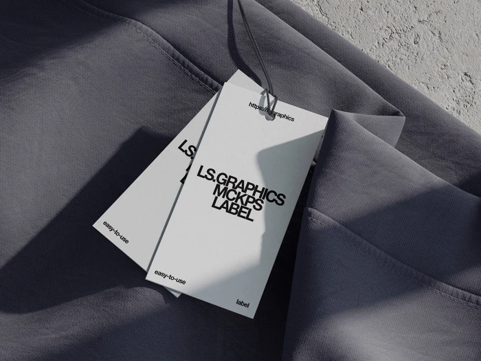 Elegant Label Tag Mockup