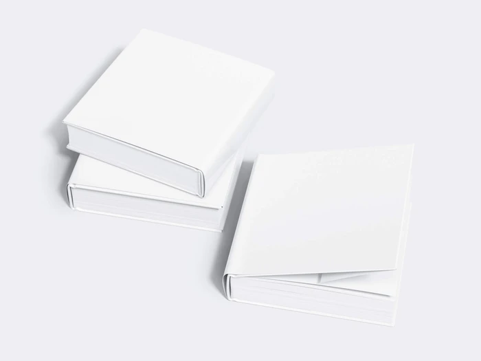 Book Mockup, Square-Angled, 03