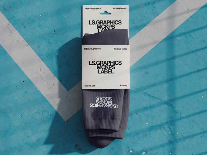 Crisp Sock Packaging Mockup Template