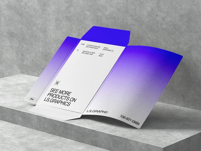 Kander, Opened Folder Mockup and Paper Mockup, US 13