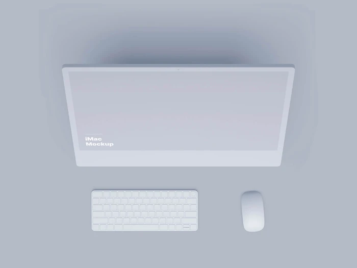 iMac 24-inch Clay Mockups, 10