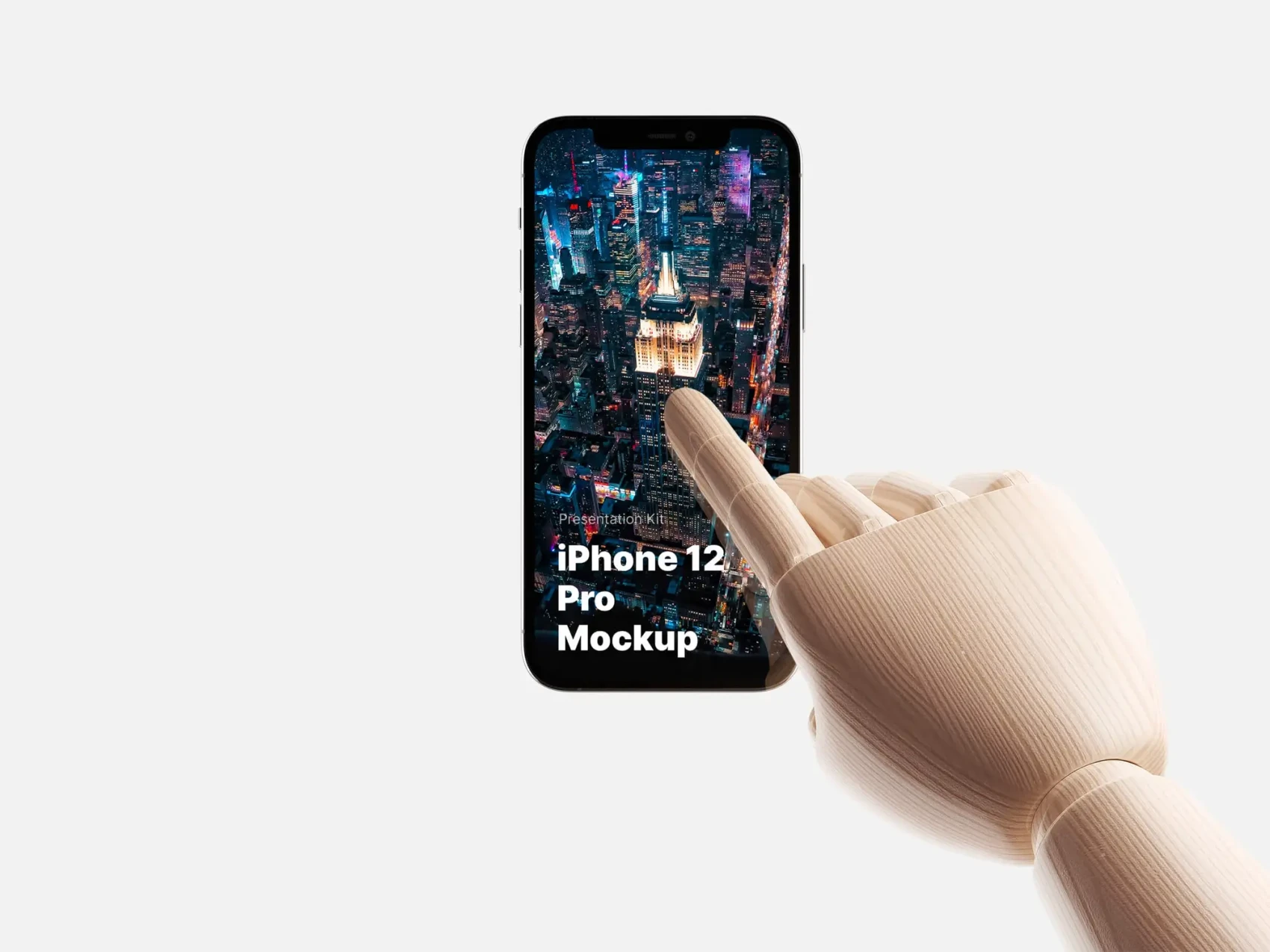 Wooden Hands iPhone 12 Pro Mockups 10
