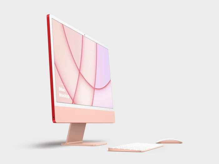 iMac 24-inch Mockups, 08