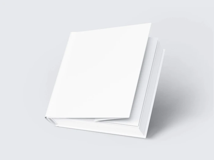 Book Mockup, Square-Angled, 01