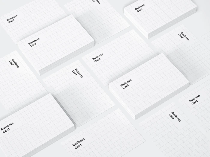 Business Card Mockups, EU-Angled, 16