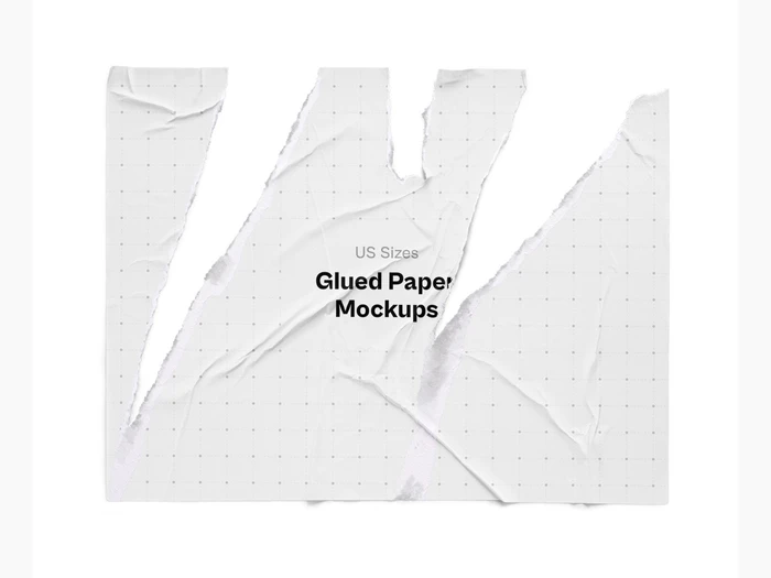 Glued Paper Mockup, US, 08