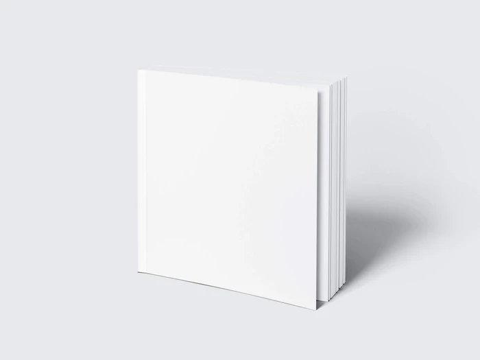 Book Mockup, Square-Angled, 09