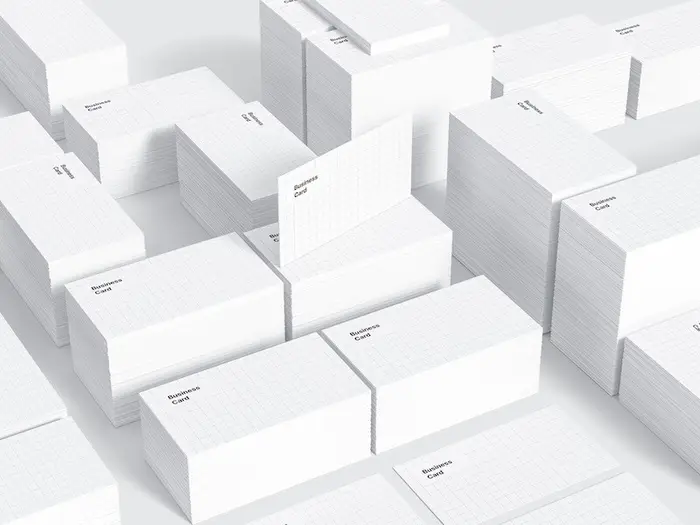 Business Card Mockups, US-Angled, 06
