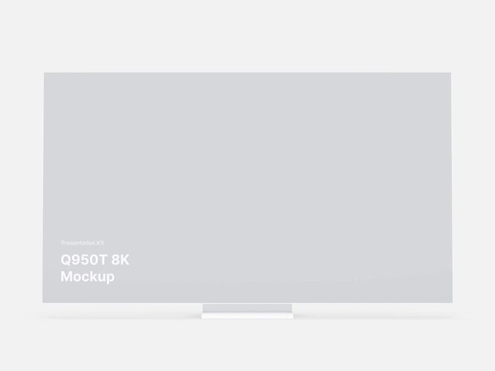 Samsung TV Clay Mockups (Q950T 8K), 01