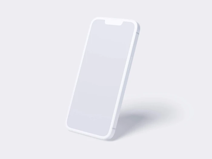 iPhone 13 Clay Mockups, 01