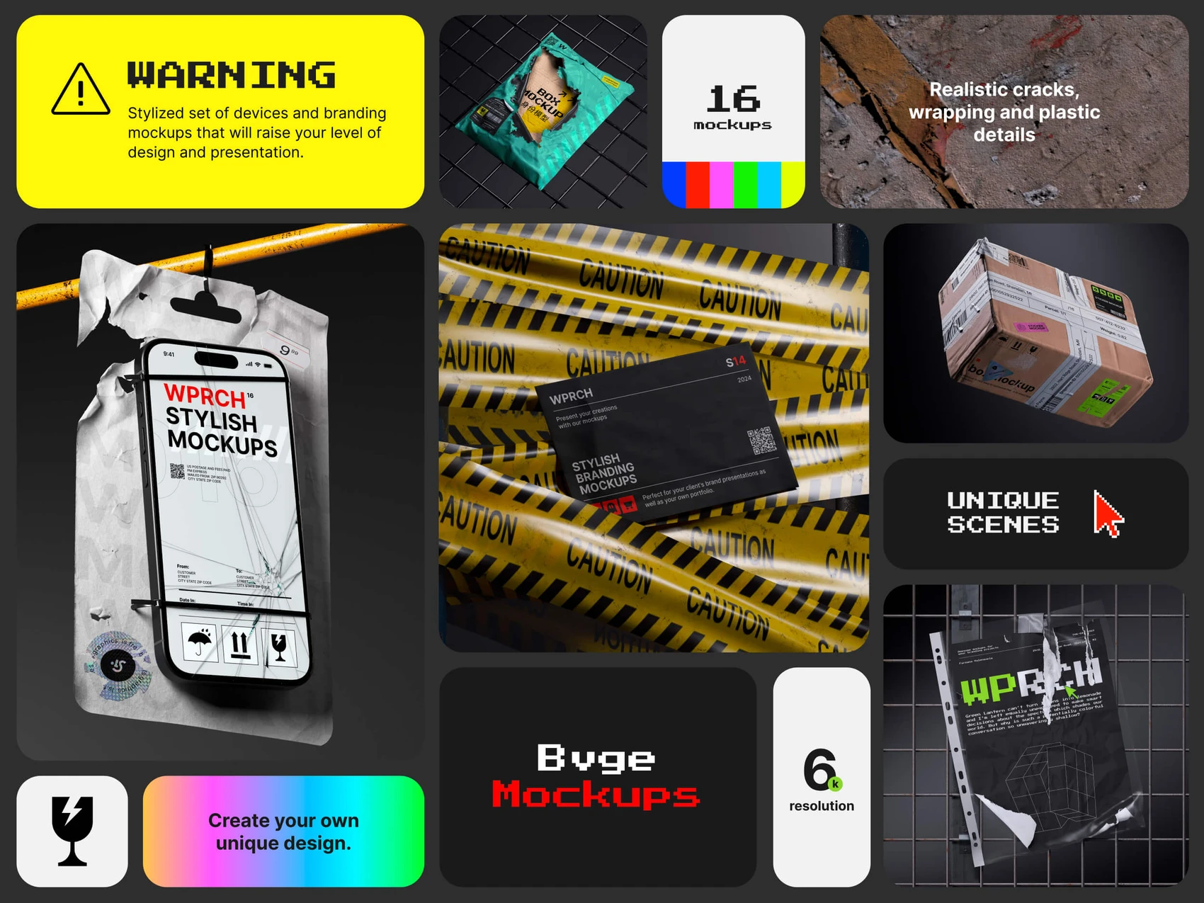 Bvge, Branding Mockups 2
