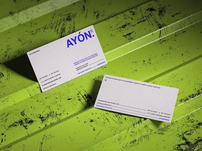 Ayon, Business Card Mockups, US, 05