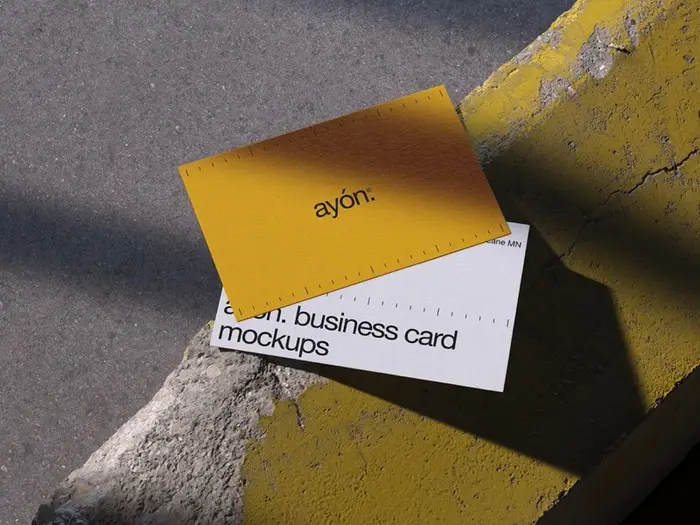 Ayon, Business Card Mockups, EU, 12