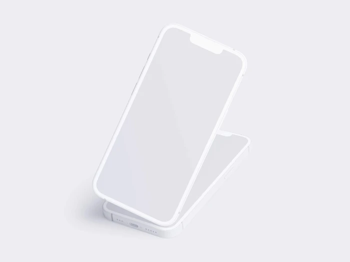 iPhone 13 Clay Mockups, 03
