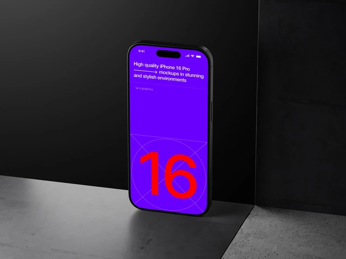 U-Mockups: iPhone 16 Pro, Scene 12