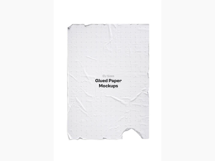 Glued Paper Mockup, EU Glossy, 07
