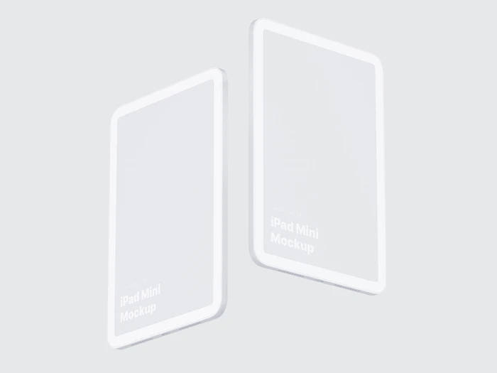 iPad Mini Clay Mockups, 02