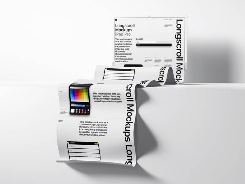 iMac 24 Longscroll Mockup, 07