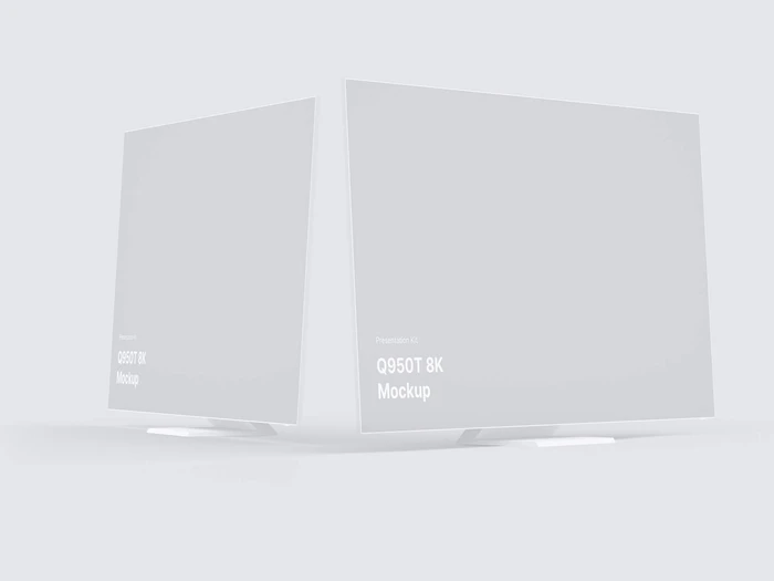 Samsung TV Clay Mockups (Q950T 8K), 07