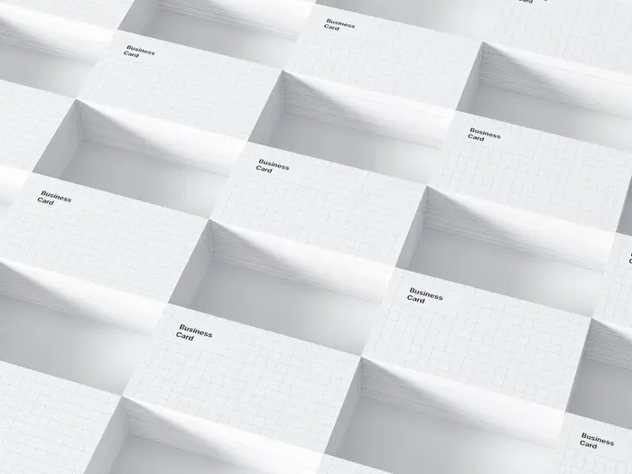 Business Card Mockups, US-Angled, 02