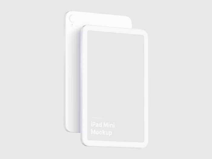 iPad Mini Clay Mockups, 01