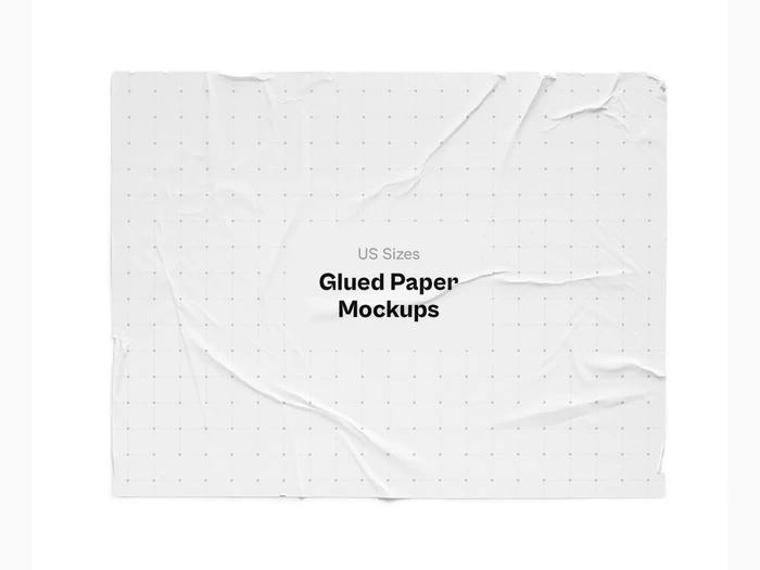 Glued Paper Mockup, US, 05