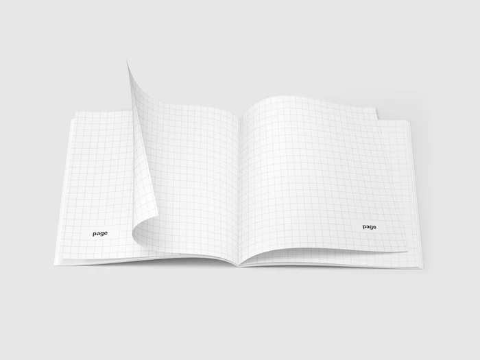 Magazine Mockup, Square, 08