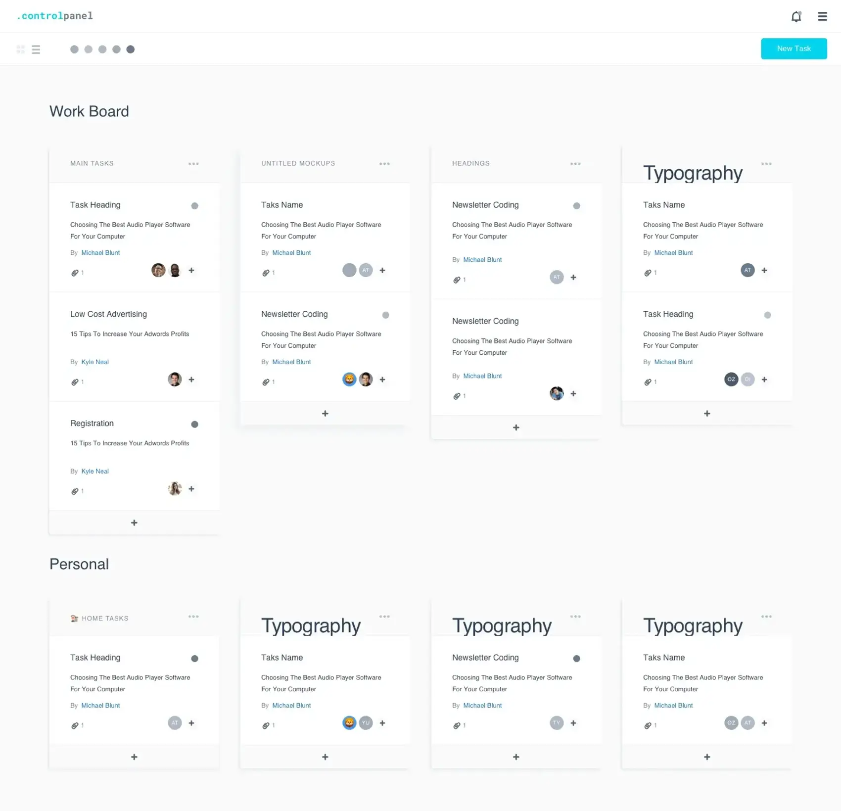 Control Panel 54