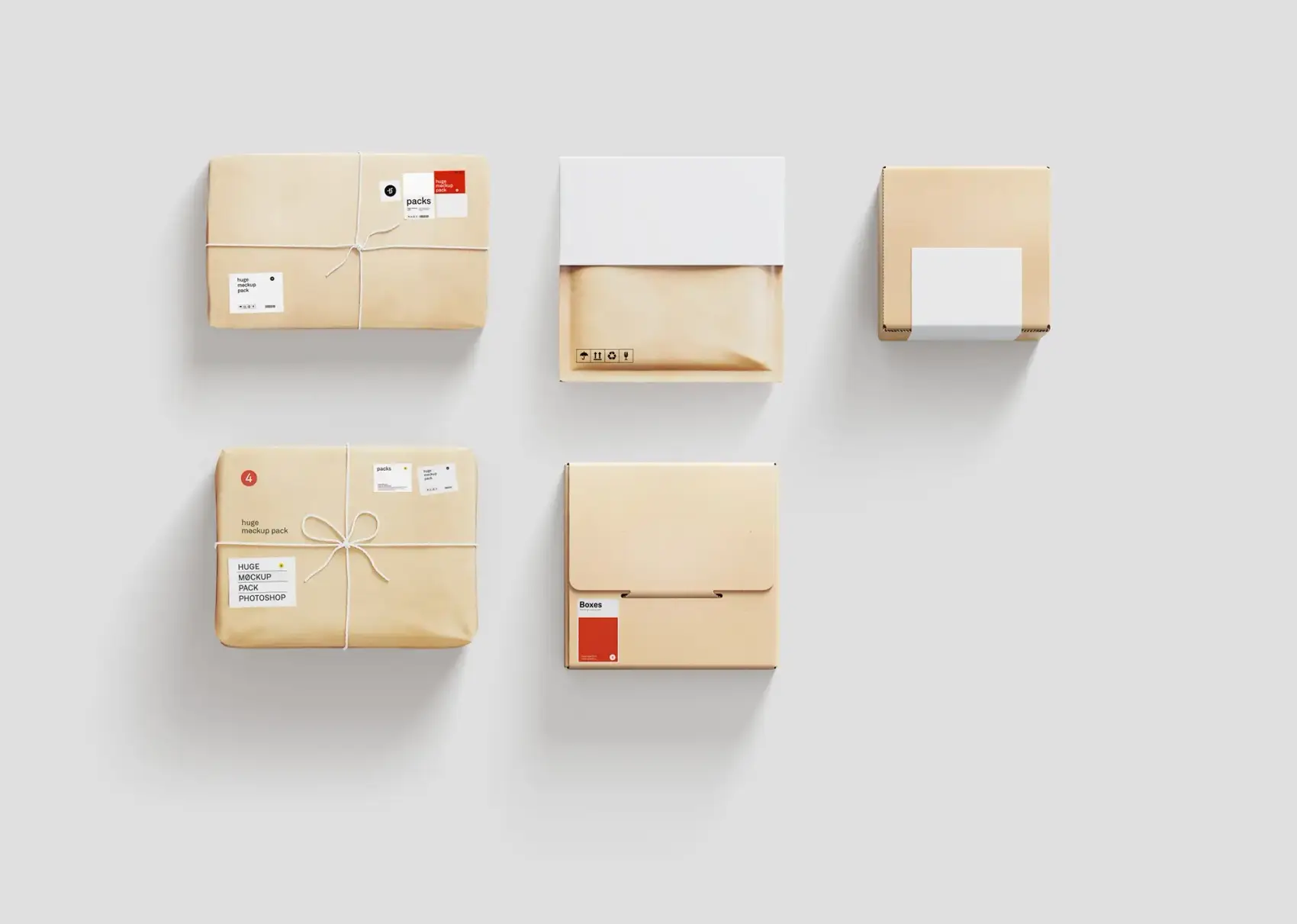 Kraft Box Mockups 7