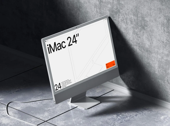 Free G-Mockups: iMac 24 Inch