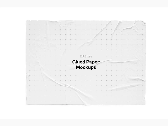Glued Paper Mockup, EU, 05