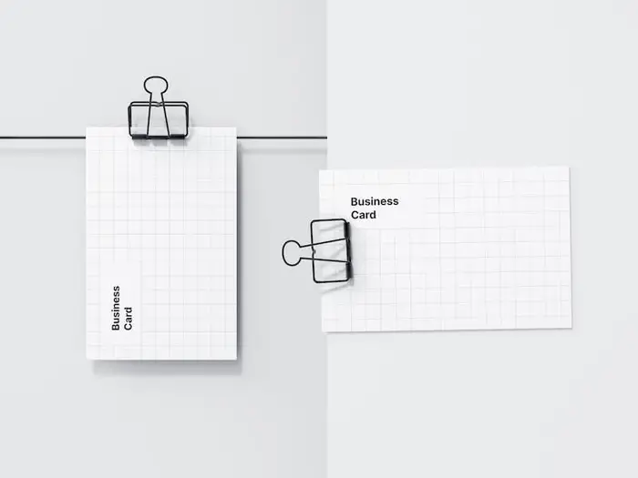 Business Card Mockups, EU-Angled, 04