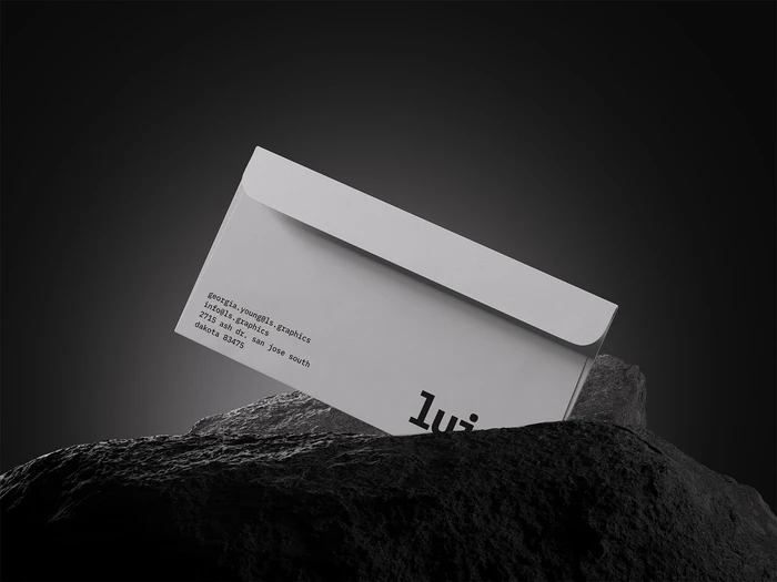 Luiro, Beautiful-Rendered Envelope Mockups and Stone, EU 09