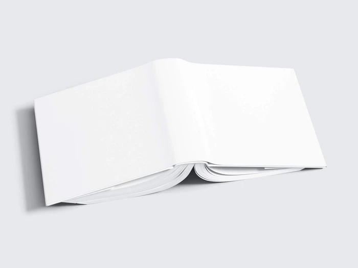 Book Mockup, Square-Angled, 02