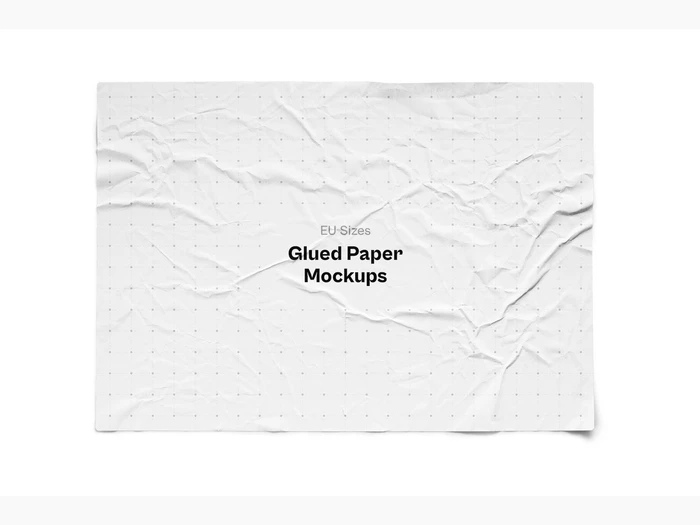 Glued Paper Mockup, EU, 07