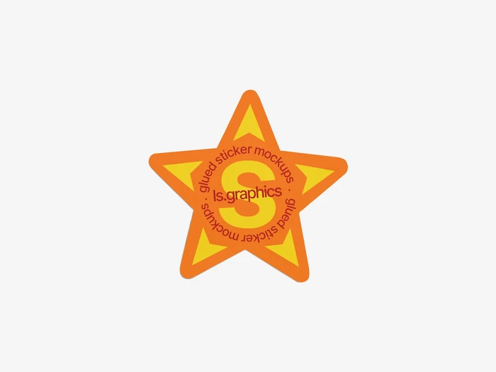 Torn Sticker Mockup, Scene 23