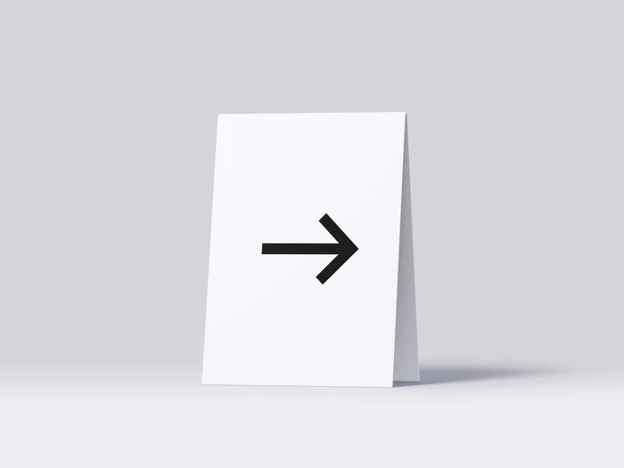 High-Quality A-Frame Sign Mockup, Isolated, 17
