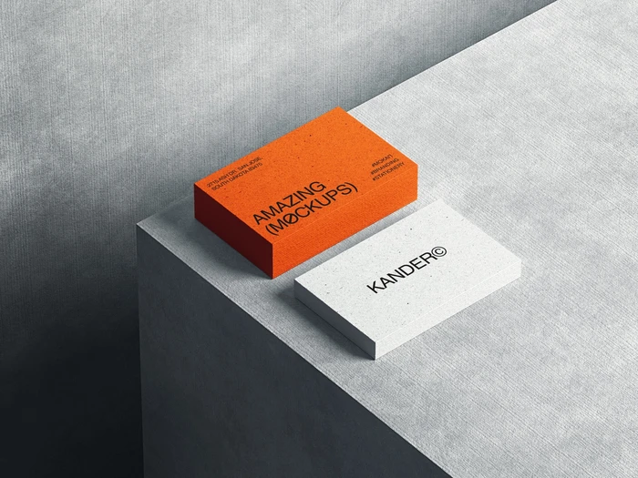 Kander, Highest-Quality Business Card Mockups, EU 01