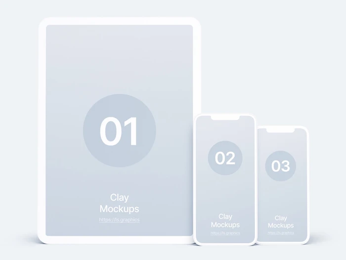 iPhone Clay Mockups, 10