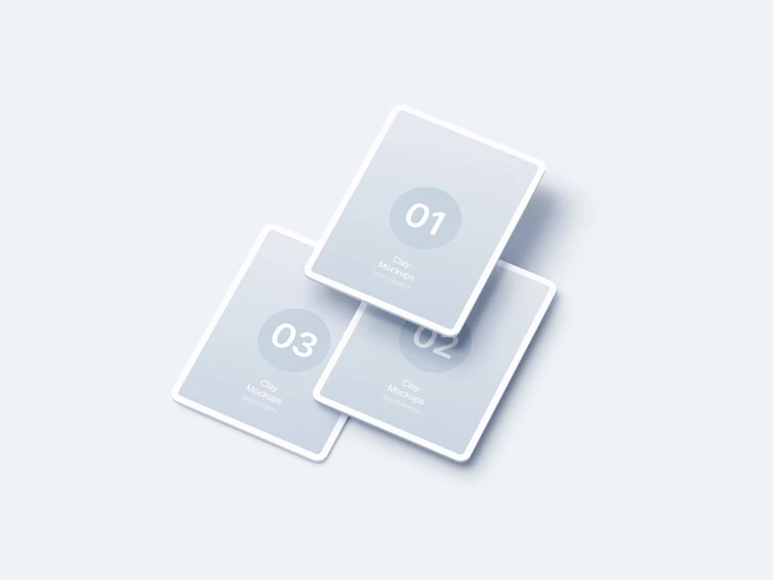 iPad Clay Mockups, 06