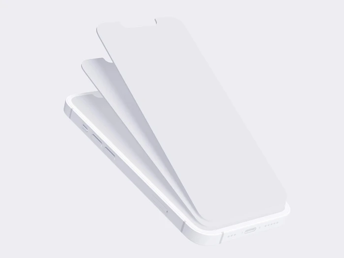 iPhone 13 Clay Mockups, 09