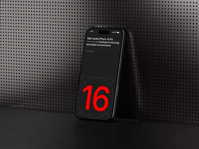 U-Mockups: iPhone 16 Pro, Scene 13