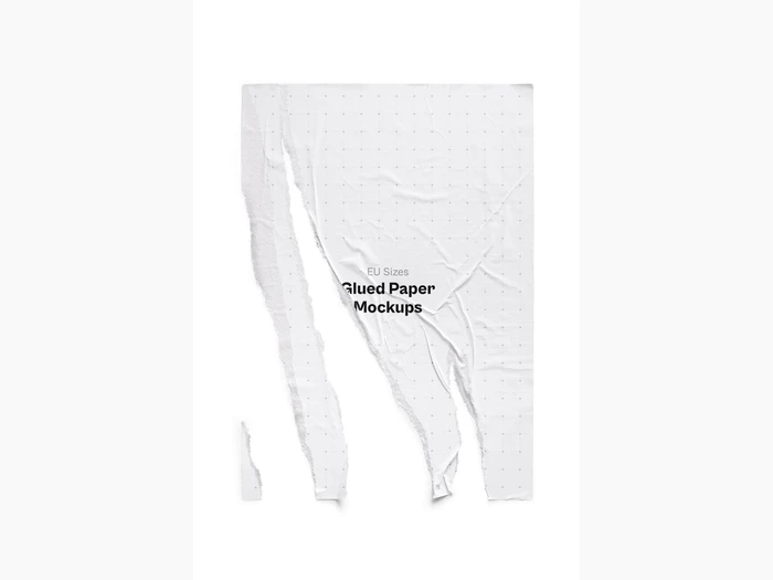 Glued Paper Mockup, EU Glossy, 12