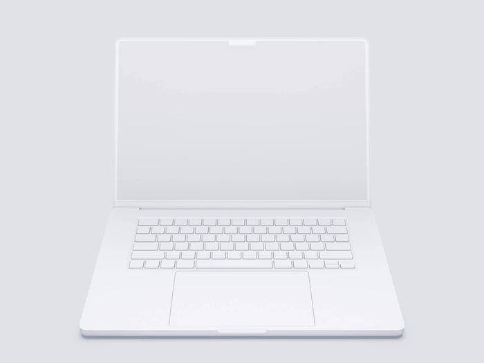 MacBook Pro 16 inch Clay Mockups, 10